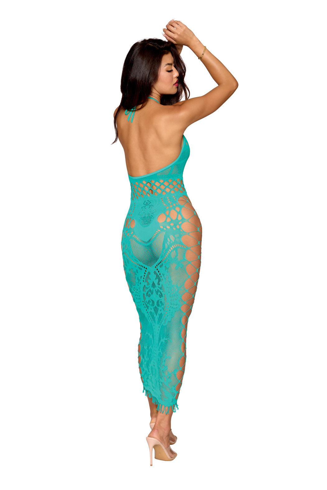 Turquoise Halter Gown