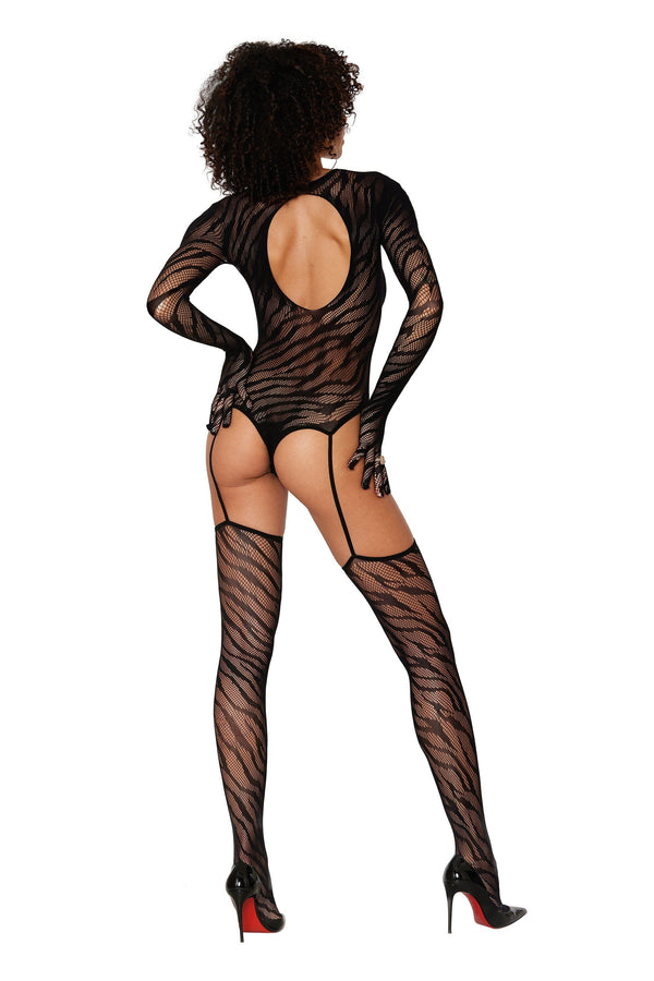 Zebra Teddy Body Stocking